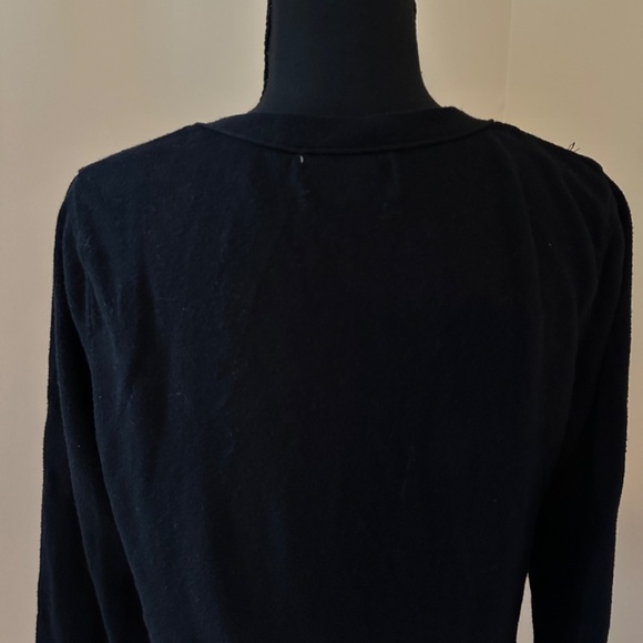 *ELLE* Black Gem Long Sleeve Button Down Cardigan Size Large - Picture 4 of 6